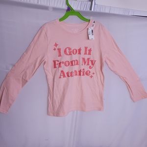 Girls I Got It From My Auntie Graphic Tee Rosewater Size M